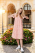 Linen boho sundress features unique boho style design Mari from Baltic Linen